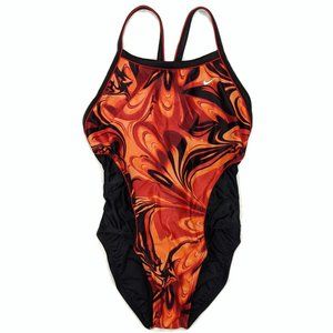 Nike Liquid Lava Racerback Swimsuit Sz 30/WMS 4